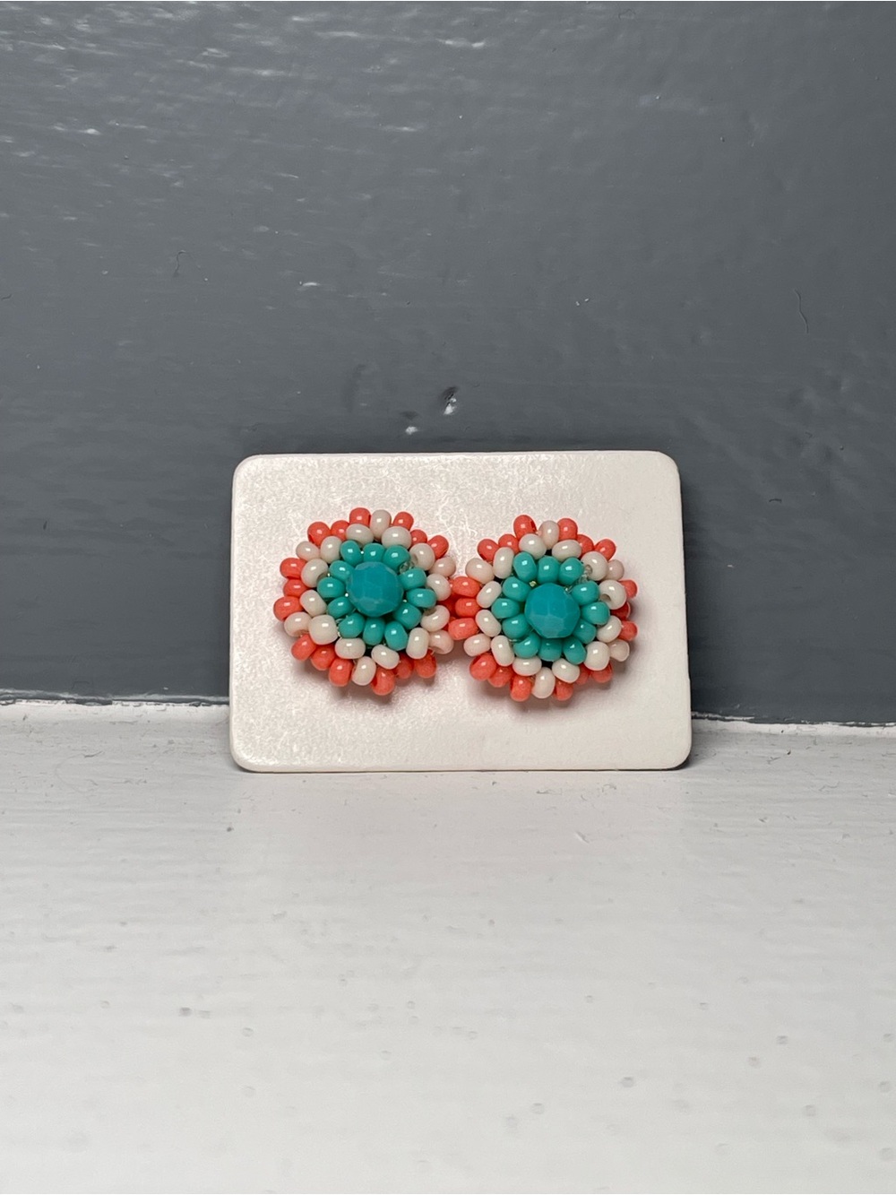 Huichol Beaded Stud Earrings